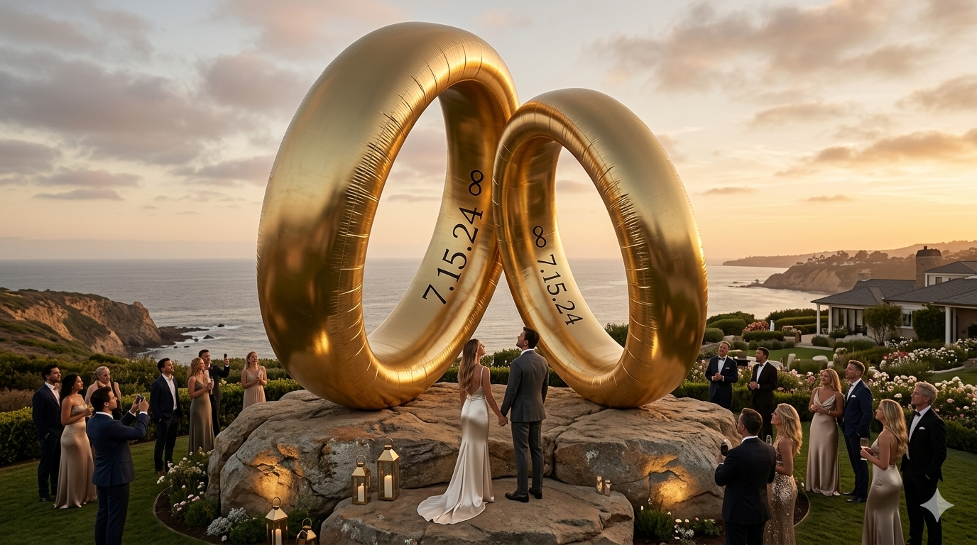Giant wedding rings